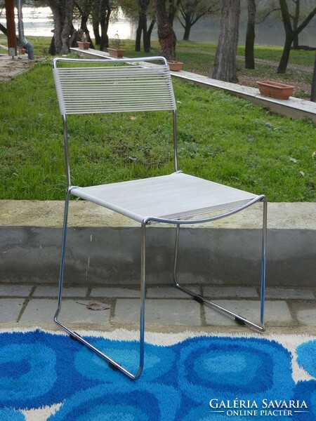 4 darab Giandomenico Belotti  tervezte Spaghetti szék az  Alias Butorgyár részére  1980-ból