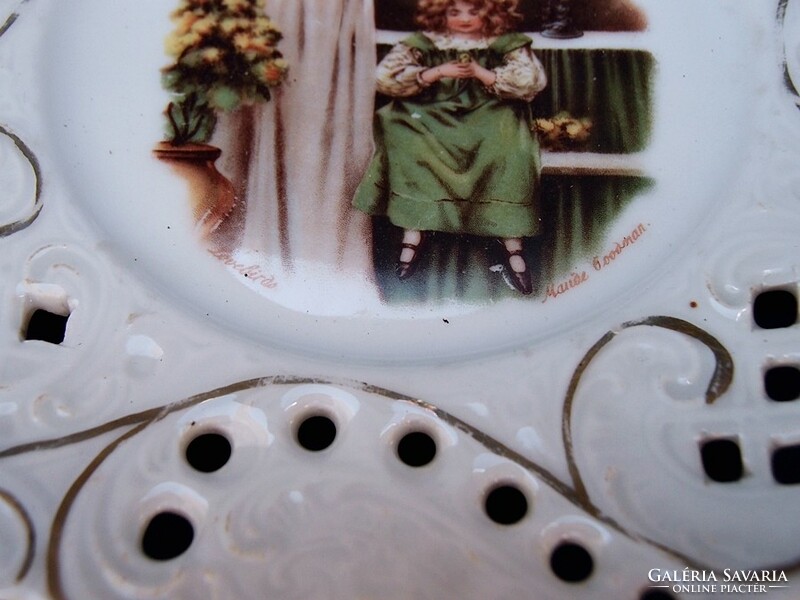 6 db antik  jelenetes tányér
