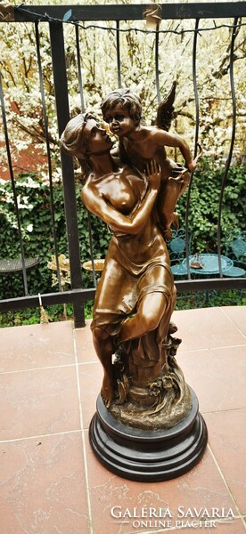 Venus and Cupid - an impressive bronze statue