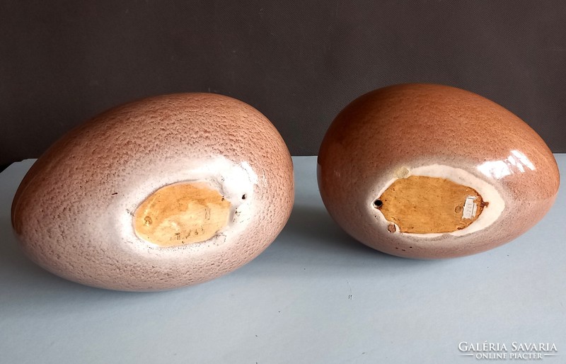 Huge Italian modernist ceramic egg negotiable design