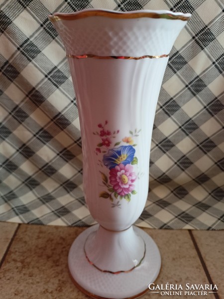 Hollóházi porcelain vase with flower decoration HUF 5,000