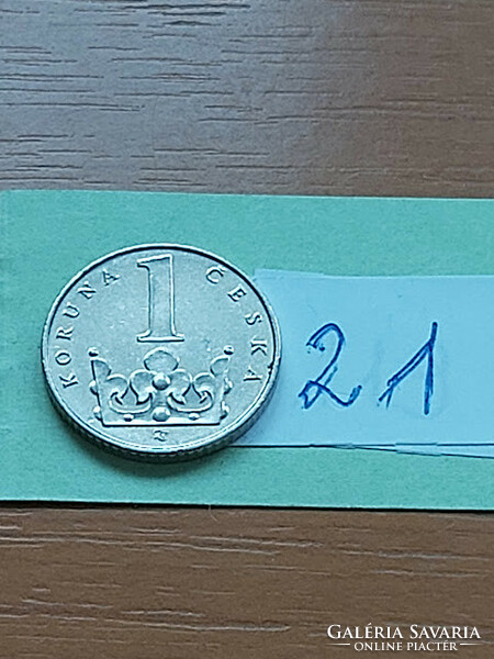 Czech Republic 1 crown 1993 canada winnipeg steel nickel plated 21