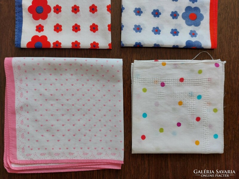 Retro cotton handkerchief 9 pcs