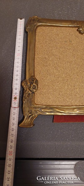 Art Nouveau copper picture frame