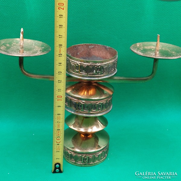 Gyula Szabó copper alloy candle holder