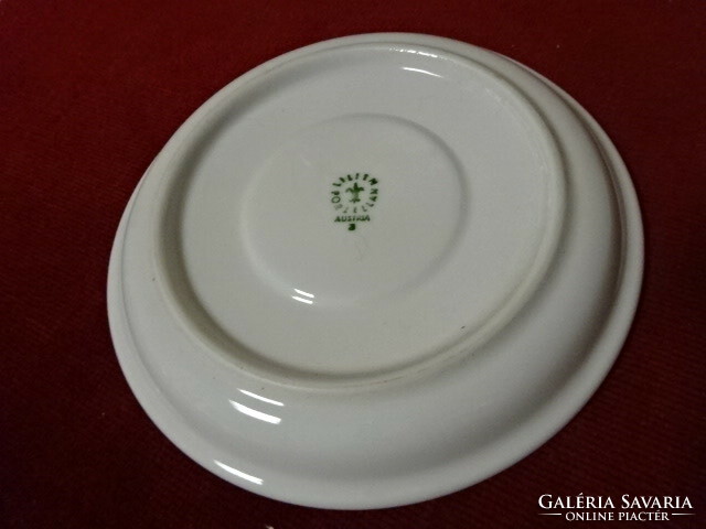 Lilien porcelain Austria, white tea cup coaster, diameter 14.5 cm. Jokai.