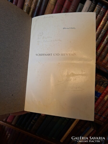 HAJÓSOKNAK! 1913 ! komoly  német nyelvű,3 térképpel - HAJÓZÁS ÉS TENGERÉSZET-Schiffahrt und Seewesen