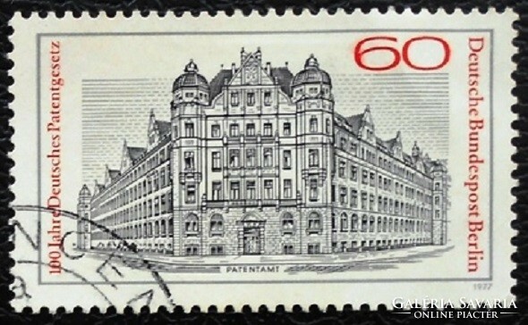 Bb550p / Germany - Berlin 1977 patent right stamp stamped