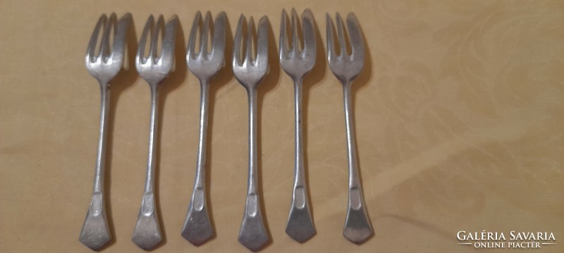 Aluminum pastry fork 15cm retro 6 in one