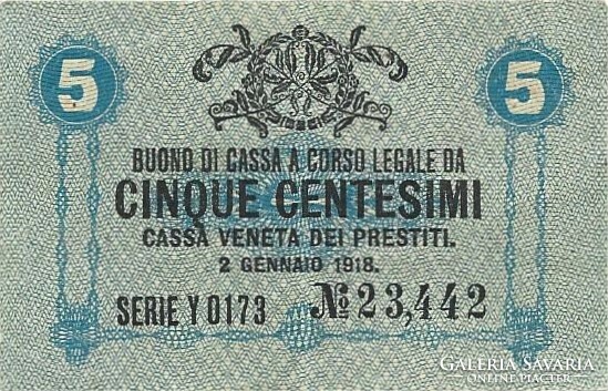5 Centesimi 1918 Italy Venice 1.