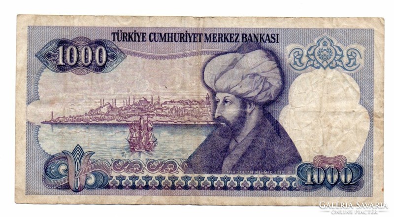 1,000 Lira 1970 Turkey