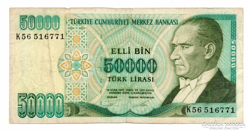 50.000   Líra  1970      Törökország