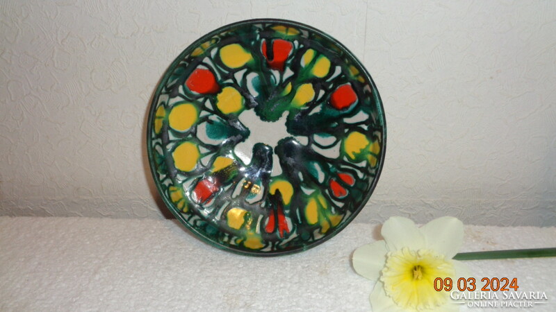 Retro wall plate, size with signature, 20 x 5 cm