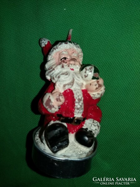 Old painted tom and jerry-jerry mouse and Santa Claus, wick candle 8 and 9 cm 2 pieces in one according to the pictures