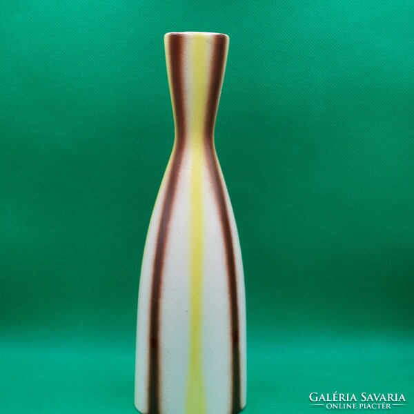 Ritka gyűjtői Kispest Gránit csíkos váza