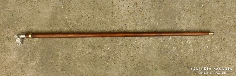 Boxer cane with tongs, walking stick