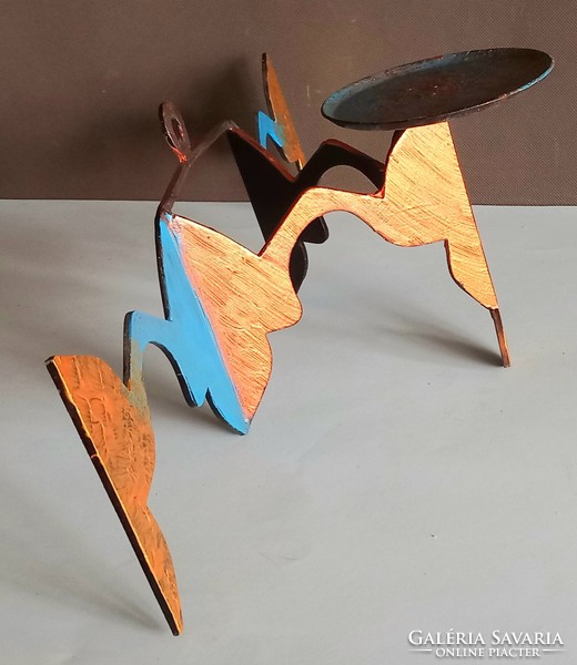 Popart iron wall candle holder negotiable design