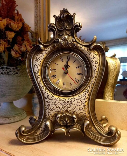 ÚJ! Antikolt barokkos kandalló óra
