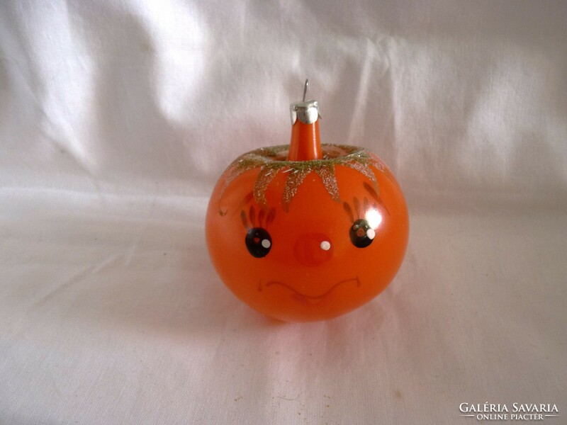 Old bottle of Christmas tree decoration - tomatoes!