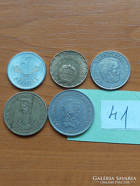 Hungarian People's Republic 1+2+5+10+20 HUF 1989 HUF line 5 pieces 41