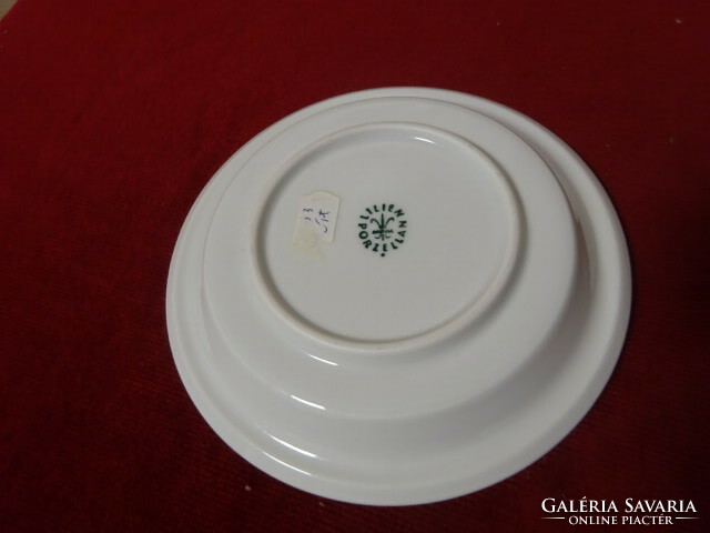 Lilien porcelain Austria, white tea cup coaster, diameter 14 cm. Jokai.