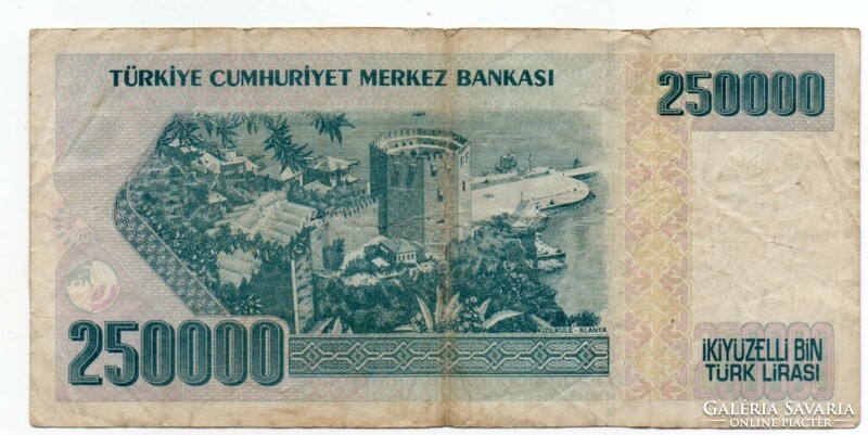 250,000 Lira 1970 Turkey
