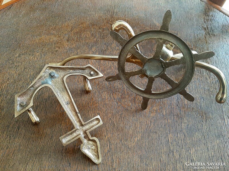 Copper anchor and steering wheel hanger, hanger 2 in one