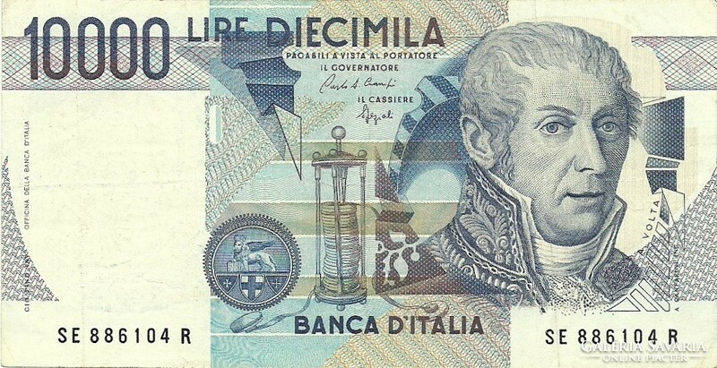 10000 Lira lire 1984 signo ciampi and spezial Italy 4.