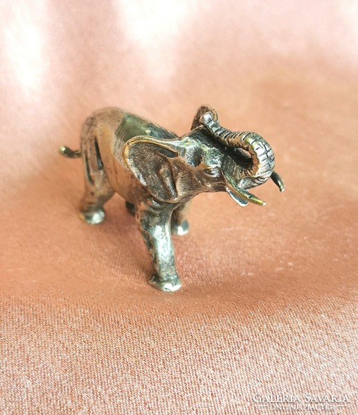 Silver miniature elephant