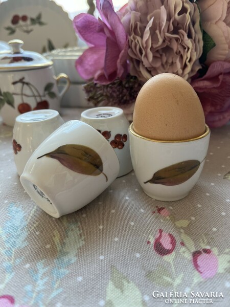 Easter - royal worcester evesham English porcelain egg holders - 4 pcs