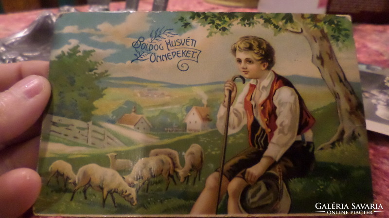 Easter postcard, old (perhaps 1912), in good condition for its age.