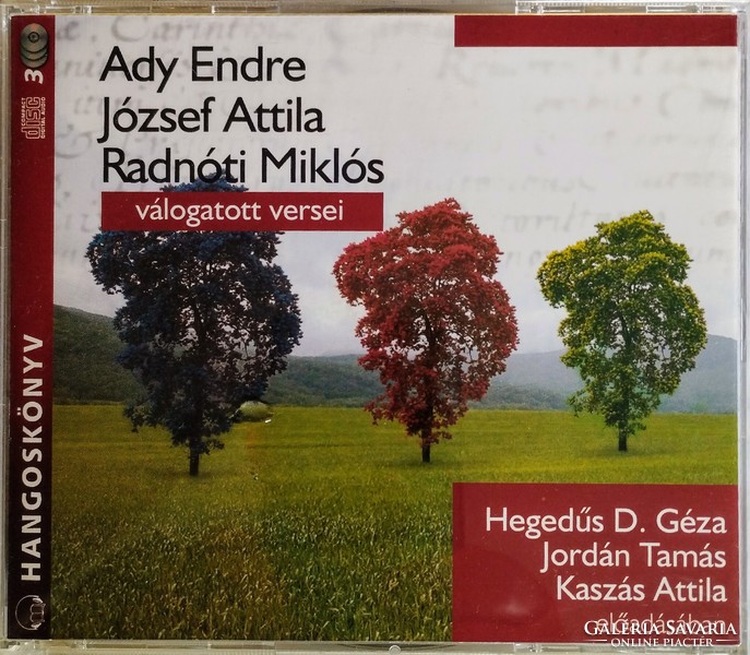 Selected poems by Endre Ady, Attila József, Miklós Radnóti - audiobook 3cd