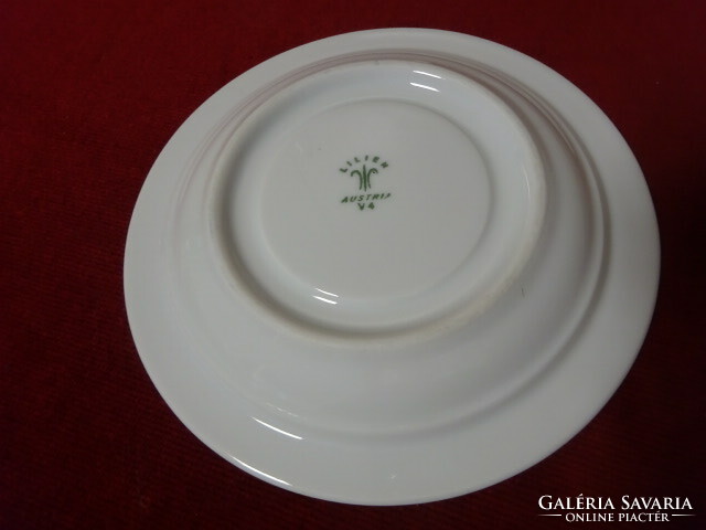 Lilien porcelain Austria, white tea cup coaster, diameter 16 cm. Jokai.