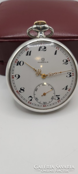 Beautiful silver omega pocket watch