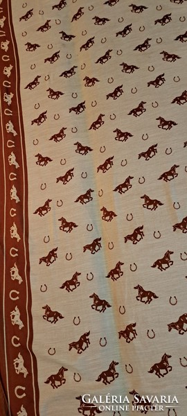 Equestrian women's shawl, stole (l4611)