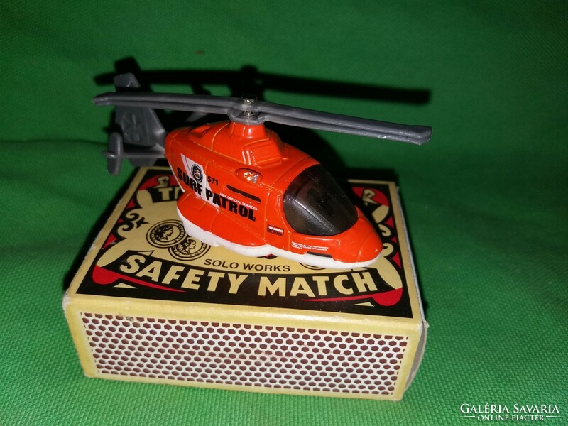 Retro matchbox mattel sea rescue helicopter toy small car according to the pictures