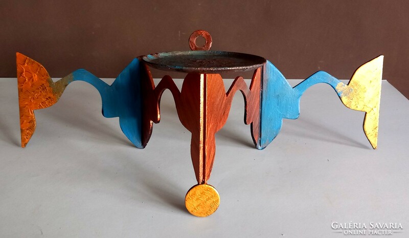 Popart iron wall candle holder negotiable design