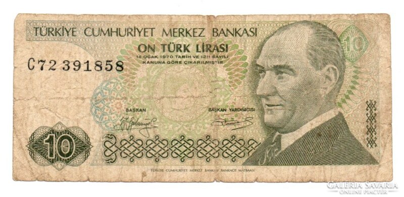 10   Líra  1970      Törökország