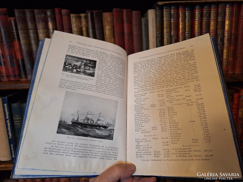 For sailors! 1913! Serious in German, with 3 maps - shipping and seafaring-schiffahrt und seewesen