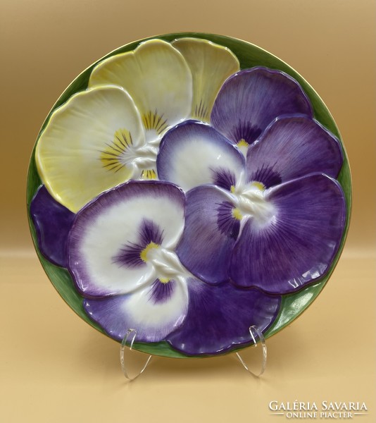 Herend's special convex floral wall bowl