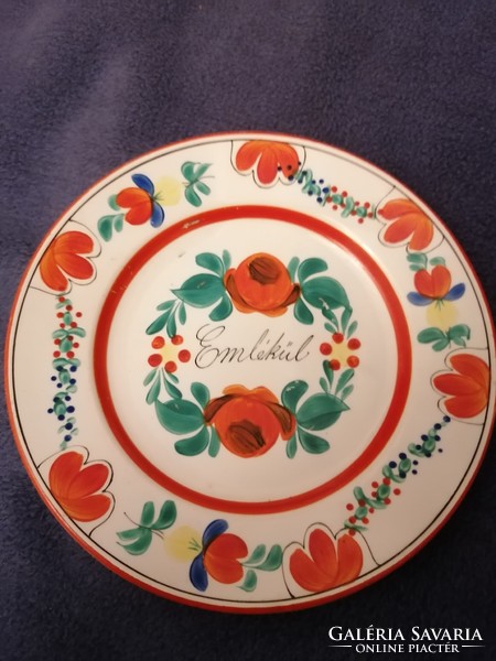 L&ch hardtmuth inscription, hand-painted wall plate