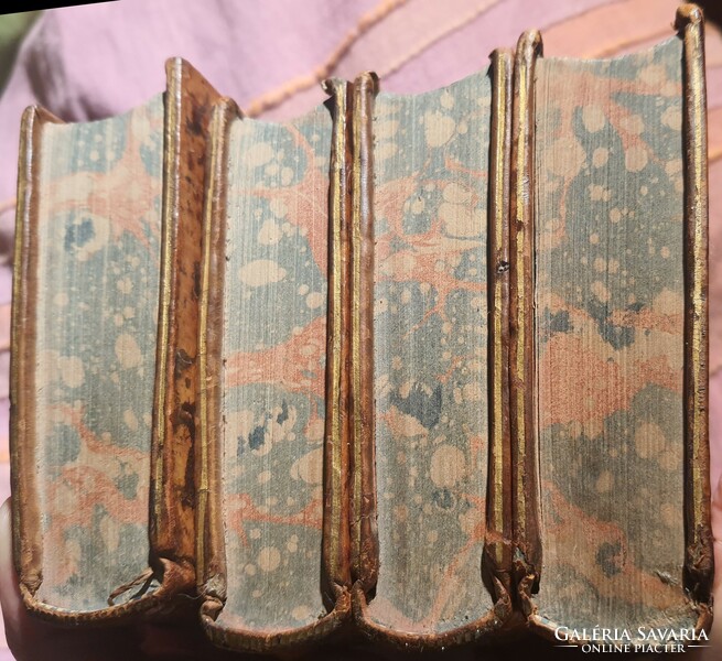 Cicero's letters to Atticus 4 volumes in perfect condition, then 250 years old French baroque leather bound