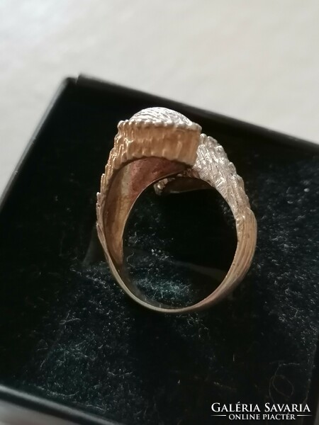 Jelzett ezüst női gyűrű