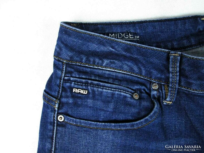 EREDETI G-STAR RAW MIDGE ZIP MID SKINNY (W27) NŐI SZTRECCSES FARMERNADRÁG