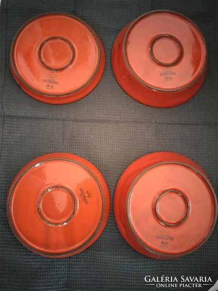 Set of two personal ceramic plates - Bauhaus style