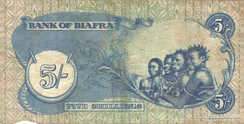 5 Shillings 1968 Biafra