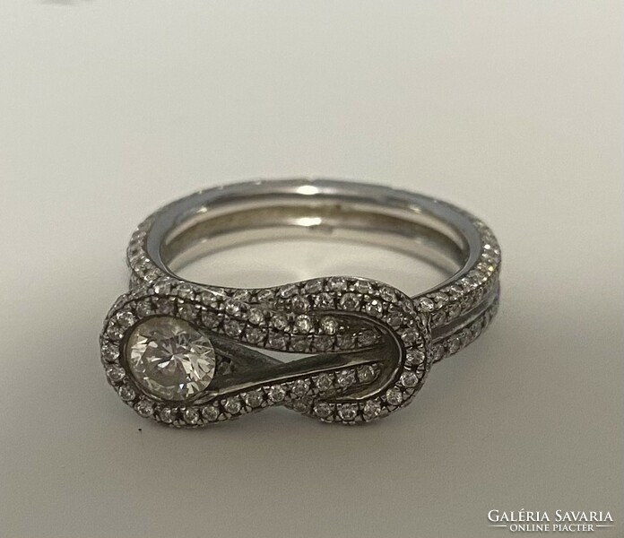 Forevermark 18k white gold diamond ring for sale