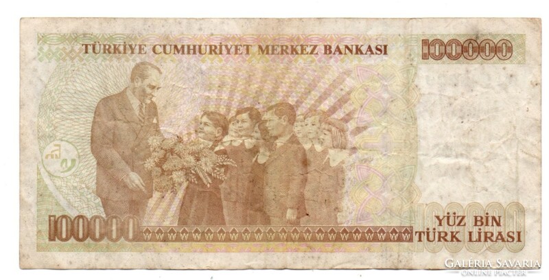 100,000 Lira 1970 Turkey