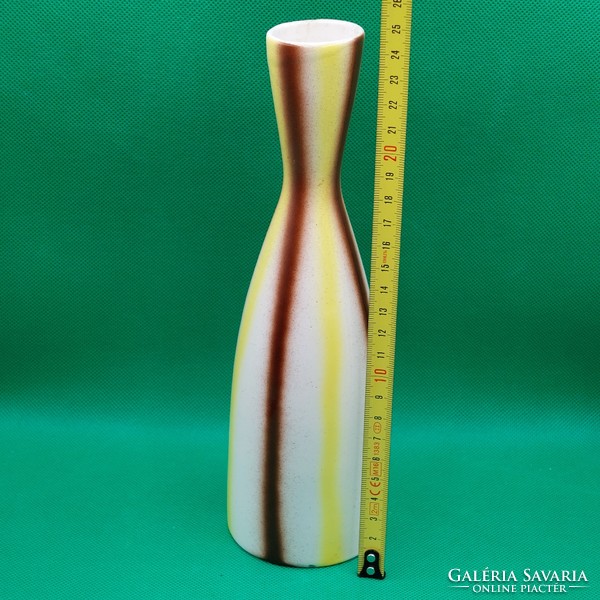 Rare collector's Kispest granite striped vase