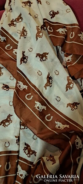 Equestrian women's shawl, stole (l4611)